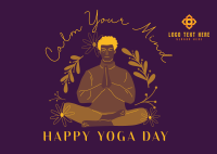 International Yoga Day Postcard example 3