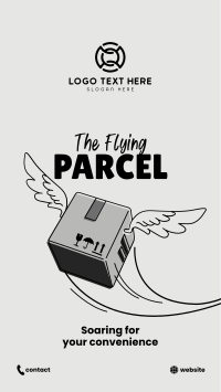 Flying Parcel Instagram Story Design