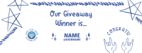 Giveaway Winner Announcement Facebook Cover Image Preview