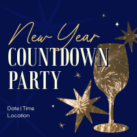 New Year Countdown Party Instagram Post