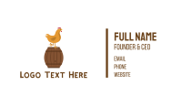 Chicken & Barrel Business Card Design