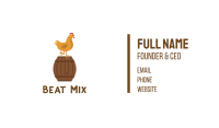Chicken & Barrel Business Card