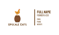 Chicken & Barrel Business Card Image Preview