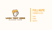 Bubbly Beer Man Business Card Design