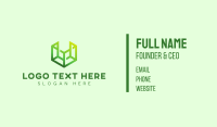 Digital Green Cube Business Card