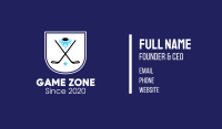 Ice Hockey Team Banner Business Card