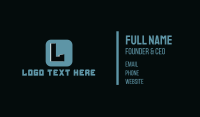 Tech Application Lettermark Business Card