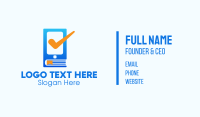 Blue Phone Business Card example 1