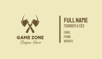 Brown Axe Weapon Business Card