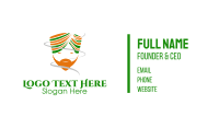 Happy Indian Turban Man Business Card