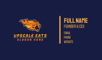 Esports Gaming Tiger Flame Business Card Image Preview