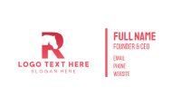 Red Letter R Horse Business Card Design