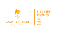 Yellow Torch Business Card