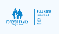 Blue Family Home Business Card Image Preview