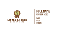 Cute Fluffy Kids Lion Business Card Design