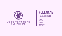 Fancy Purple Letter G Business Card