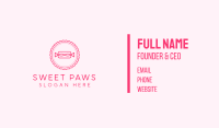 Pink Candy Sweet Monoline Business Card Image Preview