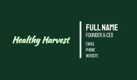 Green Healthy Food Wordmark Business Card Image Preview