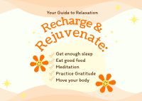 Practice Relaxation Tips Postcard