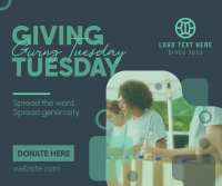 Minimal Giving Tuesday Facebook Post