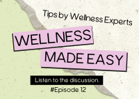 Easy Wellness Podcast Postcard