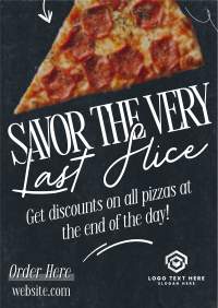 Vintage Pizza Discount Poster