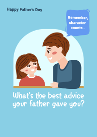 Best Dad Advice Poster