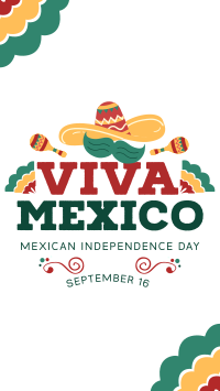 Viva Mexico Sombrero Instagram Reel Image Preview