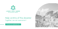 Help Disaster Victims Twitter Post Design