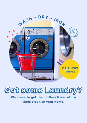 Doodle Laundry Flyer Image Preview