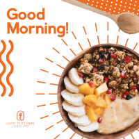 Healthy Food Breakfast Instagram Post Design