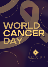 Gradient World Cancer Day Flyer