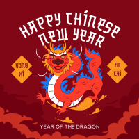 Chinese Dragon Year Instagram Post