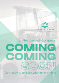 Fitness Gym Opening Soon Poster