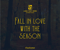 Minimalist Autumn Season Quotes Facebook Post