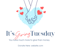 Giving Tuesday Hand Facebook Post