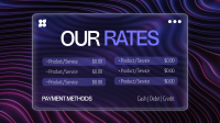 Modern Price List Animation