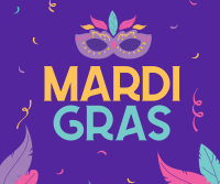 Mardi Gras Celebration Facebook Post