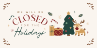 Closed for the Holidays Twitter Post