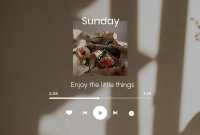 Sunday Music Player Pinterest Cover Design