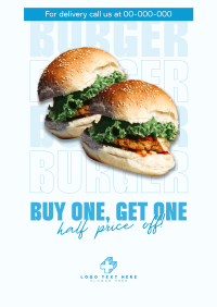 Double Burger Promo Poster