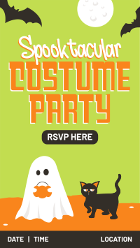 Halloween Costume Party Facebook Story