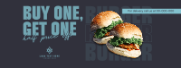 Double Burger Promo Facebook Cover