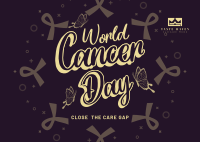 World Cancer Reminder Postcard