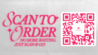 Retro Minimalist Scan To Order Facebook Event Cover