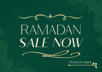 Ornamental Ramadan Sale Postcard