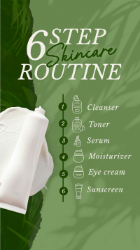 6-Step Skincare Routine Facebook Story