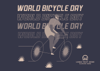 Happy Bicycle Day Postcard