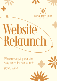 Floral Website Launch Poster