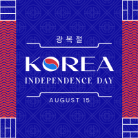Independence Day of Korea Instagram Post